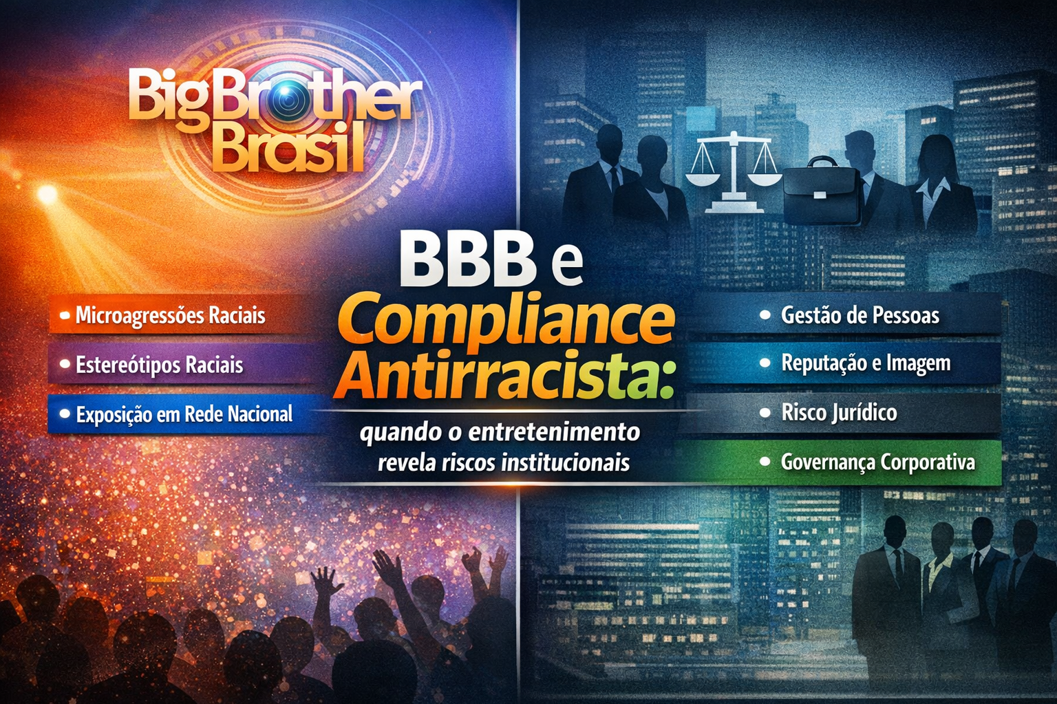 Leia mais sobre o artigo BBB E COMPLIANCE ANTIRRACISTA: QUANDO O ENTRETENIMENTO REVELA RISCOS INSTITUCIONAIS
